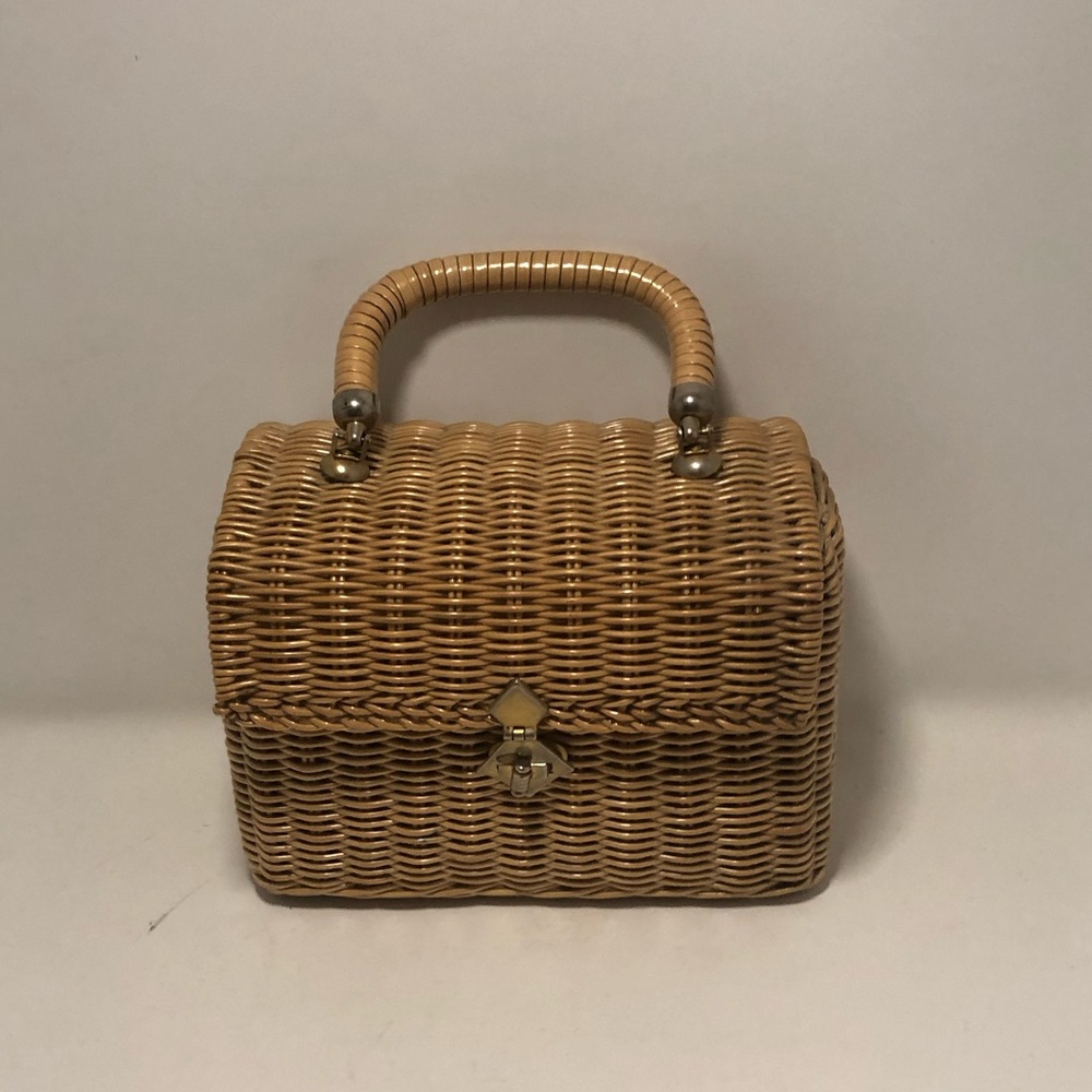 Tan Woven Handbag